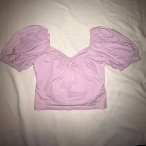 Purple cropped Blouse